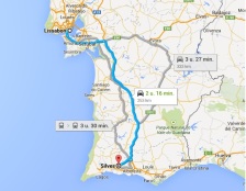 route silves lissabon - vakantie portugal
