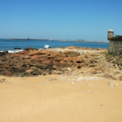 Praia Castelo do Queijo super mooi strand vlakbij Porto, Noord- Portugal vakantie 001